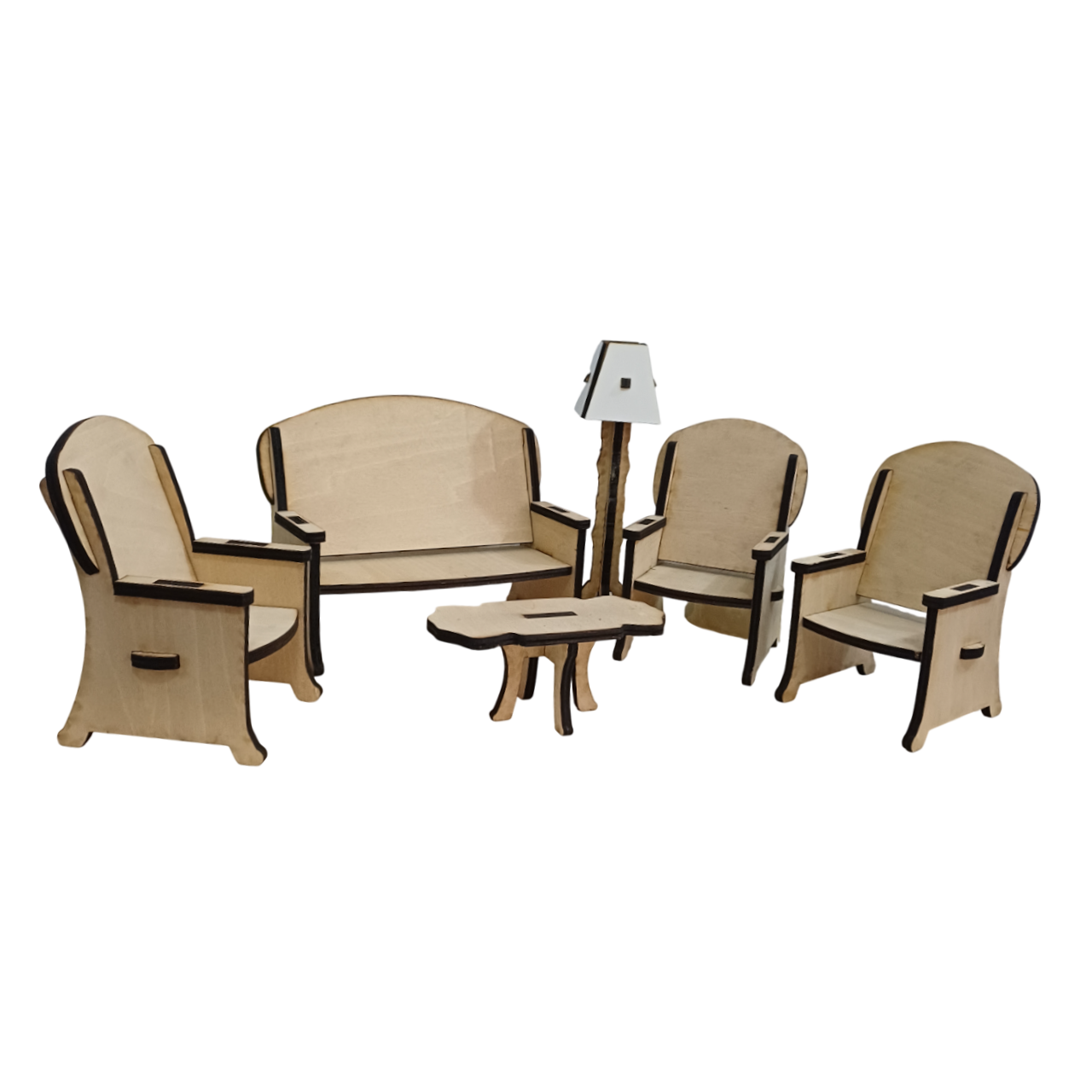 Sitkamer met lamp foto